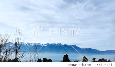 Interlaken, Switzerland - March 17 2023: Surrounding View of Mountanious Interlaken Interlaken, Switzerland - March 17 2023: Surrounding View of Mountanious Interlaken 136108771