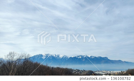 Interlaken, Switzerland - March 17 2023: Surrounding View of Mountanious Interlaken Interlaken, Switzerland - March 17 2023: Surrounding View of Mountanious Interlaken 136108782