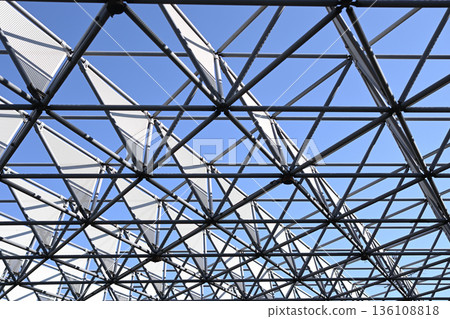 Blue sky and structure Blue sky and structure 136108818