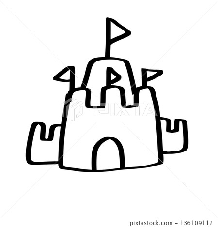 Summer outline cute tattoo decorations Summer outline cute tattoo decorations 136109112