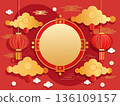 chinese new year, lunar new year, lantern 136109157