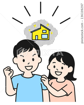 一對買了自己房子的夫婦 一對買了自己房子的夫婦 136109297