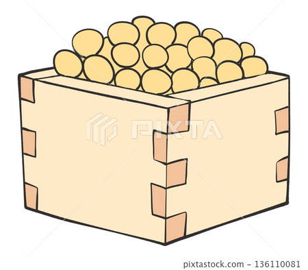Soybeans in a box 136110081