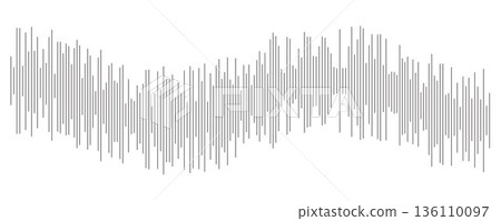 Signal detection concept. Black abstract equalizer shape design. Audio radio or seismic visualization. Digital voice assistant pattern. Line music sound wave element. Vector song track sample player Signal detection concept. Black abstract equalizer shape design. Audio radio or seismic visualization. Digital voice assistant pattern. Line music sound wave element. Vector song track sample player 136110097