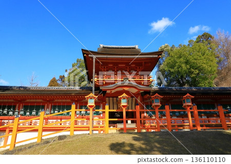 World Heritage Site Kasuga Taisha Shrine: Middle Gate and Corridor World Heritage Site Kasuga Taisha Shrine: Middle Gate and Corridor 136110110