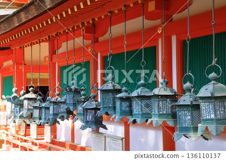 World Heritage Site Kasuga Taisha Shrine Hanging Lanterns World Heritage Site Kasuga Taisha Shrine Hanging Lanterns 136110137