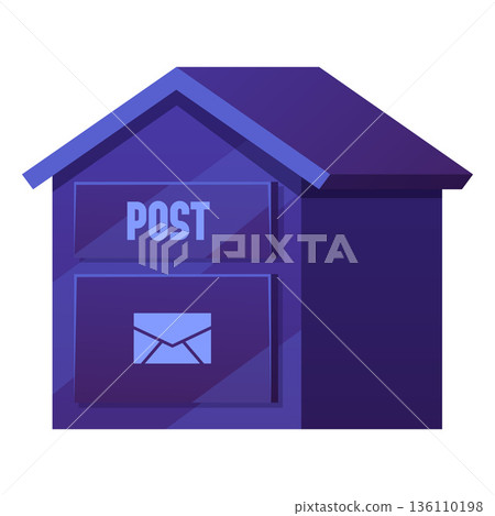Postbox flat vector icon, mail post, metal postal letter box for mail sending in post office, mail delivery service Postbox flat vector icon, mail post, metal postal letter box for mail sending in post office, mail delivery service 136110198