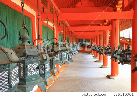 World Heritage Site Kasuga Taisha Shrine East Corridor World Heritage Site Kasuga Taisha Shrine East Corridor 136110301