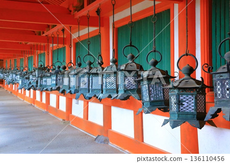 World Heritage Site Kasuga Taisha Shrine Hanging Lanterns World Heritage Site Kasuga Taisha Shrine Hanging Lanterns 136110456