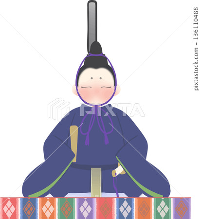 Hinamatsuri Japanese style vector illustration of Hina dolls Hinamatsuri Japanese style vector illustration of Hina dolls 136110488