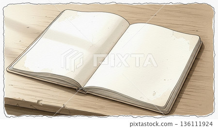 一段由古老書頁講述的靜謐故事 一段由古老書頁講述的靜謐故事 136111924