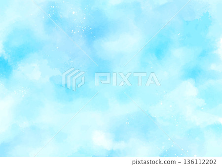 Cool watercolor light blue background Cool watercolor light blue background 136112202