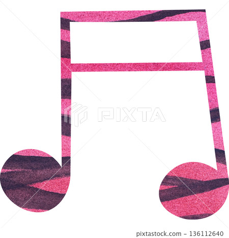 Beautiful watercolor illustration of a sixteenth note icon Beautiful watercolor illustration of a sixteenth note icon 136112640