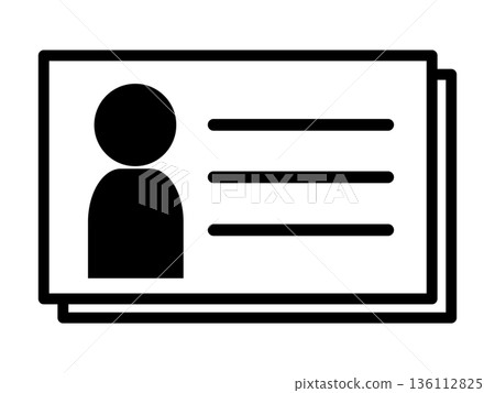 名片圖示（人物剪影） 136112825