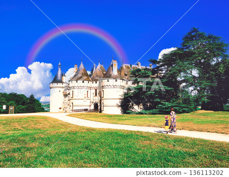 從盧瓦爾河谷城堡肖蒙城堡可欣賞壯麗的景色。 136113202