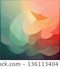 Abstract gradient background with diagonal geometric patterns | Copy space available | Business design material 136113404