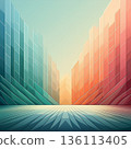 Abstract gradient background with diagonal geometric patterns | Copy space available | Business design material 136113405