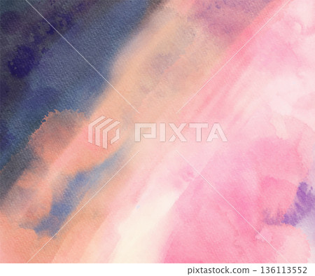 Pastel watercolor pink blue background vector Pastel watercolor pink blue background vector 136113552