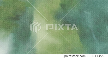 Soft green watercolor texture background vector Soft green watercolor texture background vector 136113559