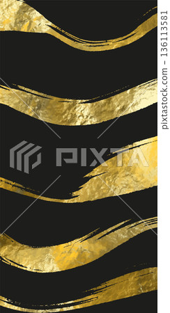 Abstract Gold Brush Stroke Vector Banner Abstract Gold Brush Stroke Vector Banner 136113581