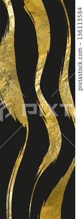 Abstract Gold Brush Stroke Vector Banner Abstract Gold Brush Stroke Vector Banner 136113584