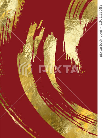 Vector Red and Gold Design Template Vector Red and Gold Design Template 136113585