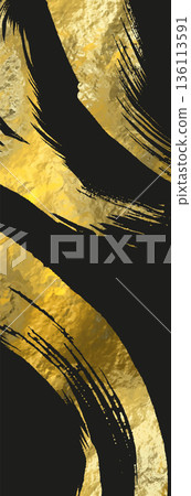 Vector Black and Gold Design Template Vector Black and Gold Design Template 136113591