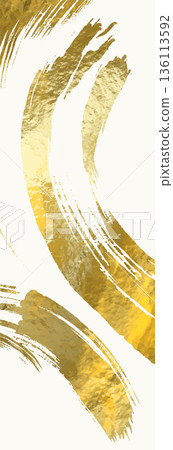 Vector White and Gold Design Template Vector White and Gold Design Template 136113592