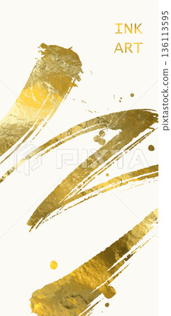 Vector White and Gold Design illustration Vector White and Gold Design illustration 136113595