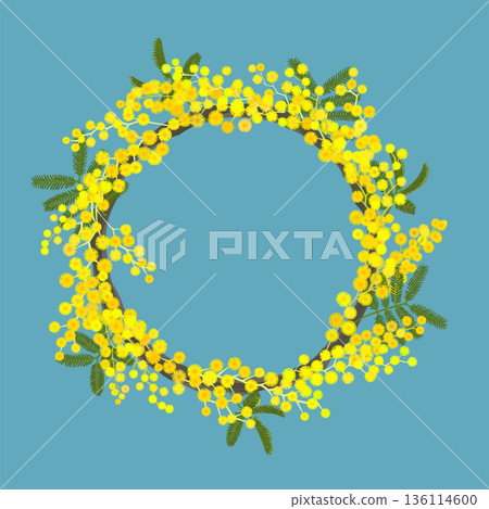 含羞草花環(藍色) 含羞草花環(藍色) 136114600