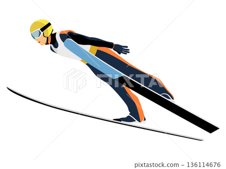 跳台滑雪運動員 136114676