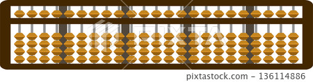 Illustration of a 23-digit abacus 136114886