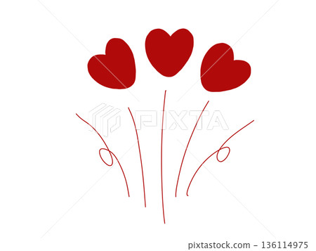 Popping out hearts Popping out hearts 136114975