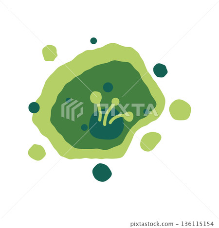 Microscopic mold colony in a damp indoor environment shows green and black fungus growth. Microscopic mold colony in a damp indoor environment shows green and black fungus growth. 136115154