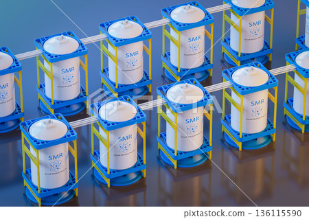 Smr or small modular nuclear reactors power plant Smr or small modular nuclear reactors power plant 136115590