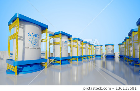 Smr or small modular nuclear reactors with energy storage system Smr or small modular nuclear reactors with energy storage system 136115591