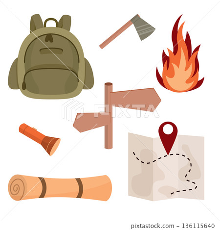 tourism and camping goods set tourism and camping goods set 136115640