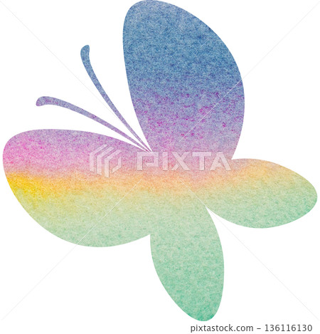 Beautiful watercolor butterfly icon image illustration Beautiful watercolor butterfly icon image illustration 136116130