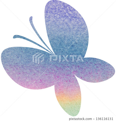 Beautiful watercolor butterfly icon image illustration Beautiful watercolor butterfly icon image illustration 136116131