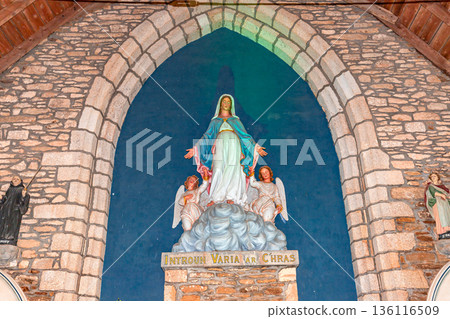 notre-dame-des-graces chapel, Kerraou, finistere, brittany, france notre-dame-des-graces chapel, Kerraou, finistere, brittany, france 136116509