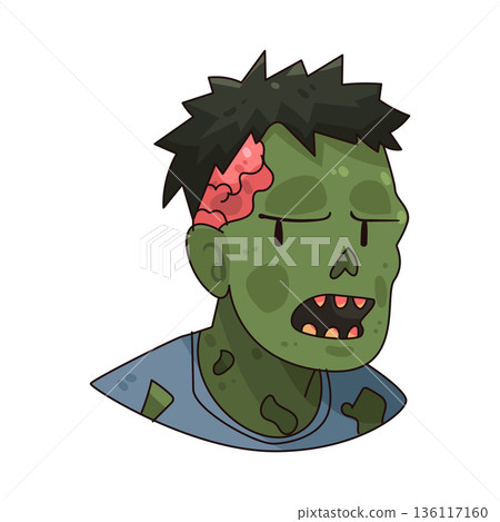 illustration of zombie  136117160