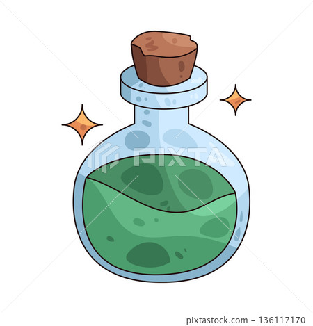 illustration of magic potion illustration of magic potion 136117170
