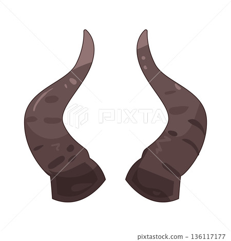 illustration of Devil horns 136117177