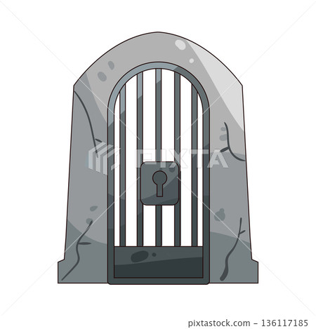 illustration of tomb gate illustration of tomb gate 136117185