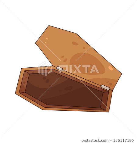 illustration of coffin lid illustration of coffin lid 136117190