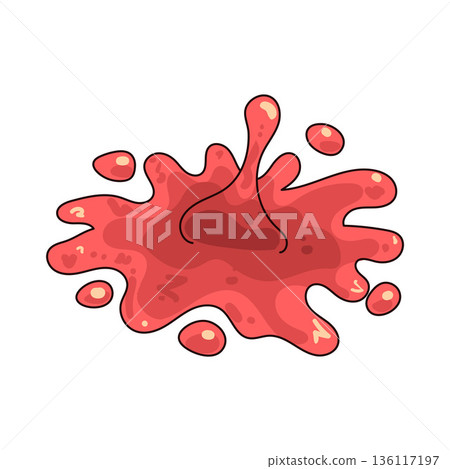 illustration of blood stain illustration of blood stain 136117197
