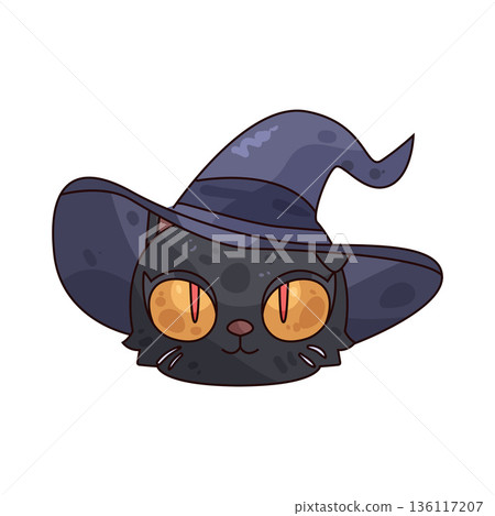 illustration of Witch Cat illustration of Witch Cat 136117207