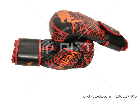 A pair of boxing gloves. A pair of boxing gloves. 136117409