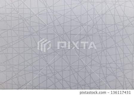 Abstract white textile background with gray geometric lines Abstract white textile background with gray geometric lines 136117431