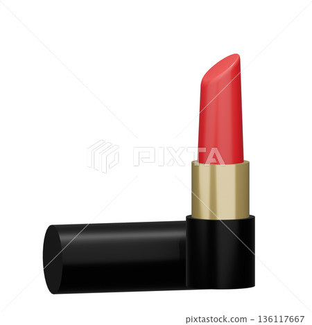 黑色盒裡的紅色唇膏 136117667